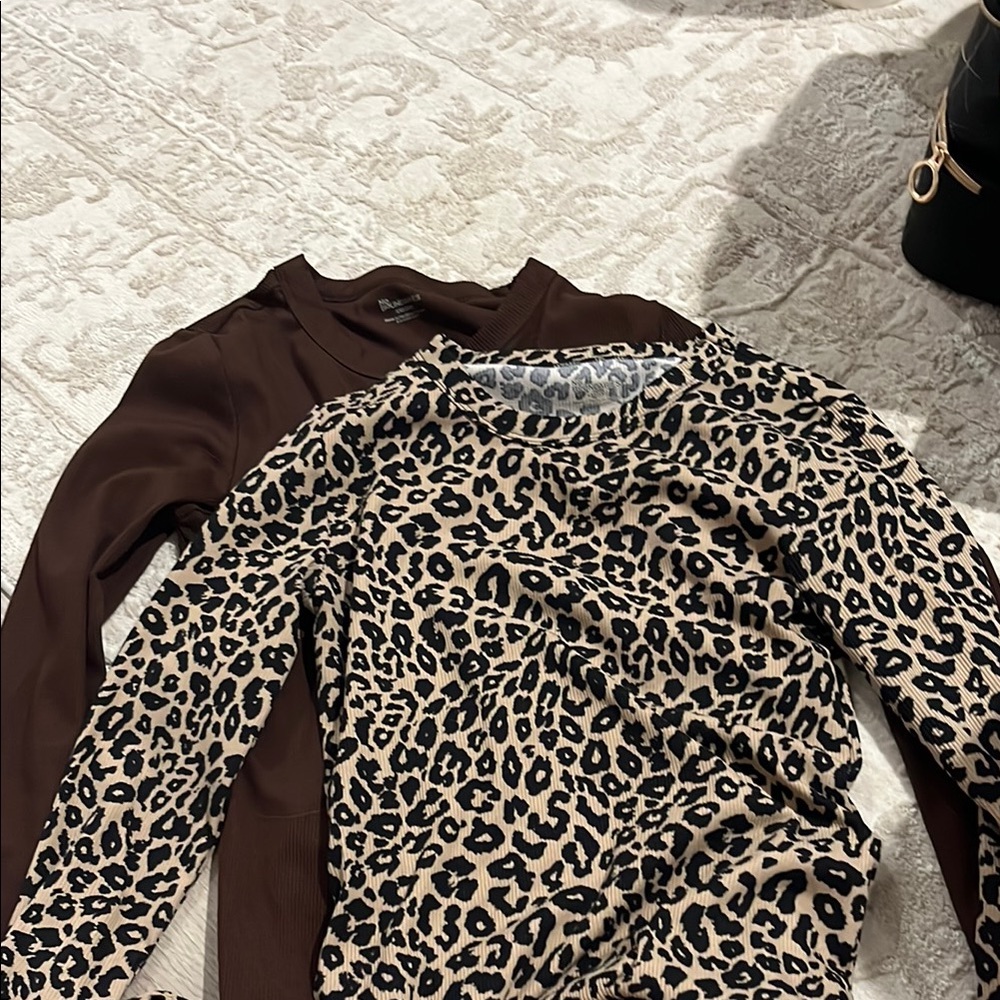 No Boundaries Leopard and Chocolate Tops